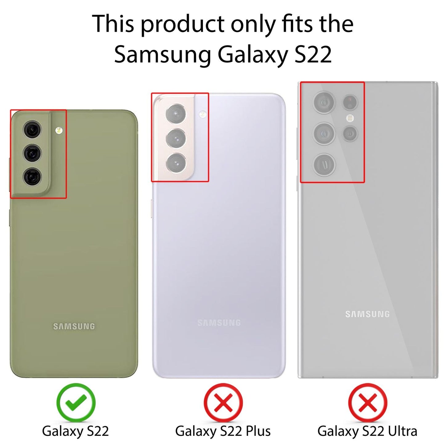 NALIA Ultra Slim Hardcase für Samsung Galaxy S22 – Matt & 0.3mm Dünn – PHANTOM (Dünnes Cover & Kamera-Vollschutz) – Marke aus Berlin