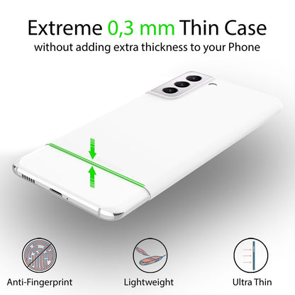 NALIA Ultra Slim Hardcase für Samsung Galaxy S22 Plus – Matt & 0.3mm Dünn – PHANTOM (Dünnes Cover & Kamera-Vollschutz) – Marke aus Berlin