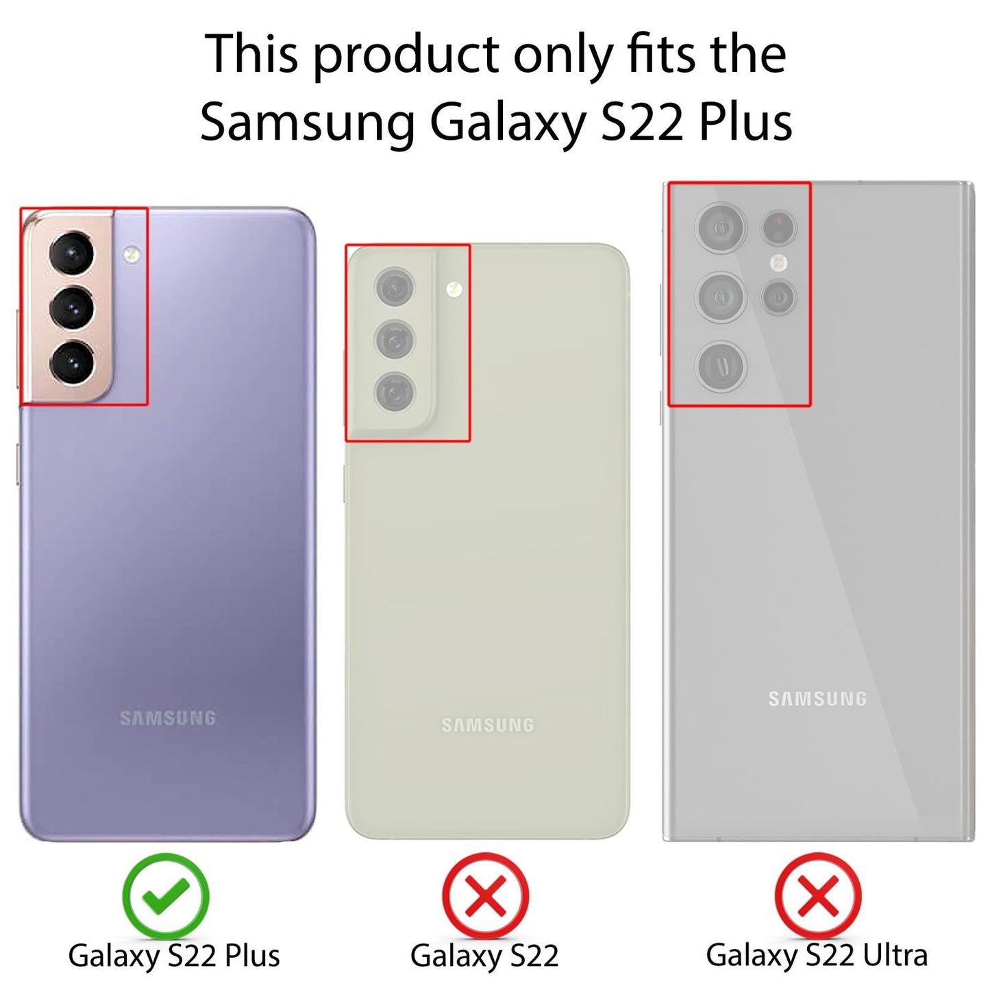 NALIA Ultra Slim Hardcase für Samsung Galaxy S22 Plus – Matt & 0.3mm Dünn – PHANTOM (Dünnes Cover & Kamera-Vollschutz) – Marke aus Berlin