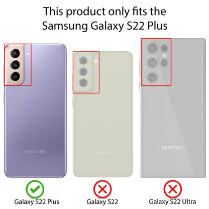 NALIA Ultra Slim Hardcase für Samsung Galaxy S22 Plus – Matt & 0.3mm Dünn – PHANTOM (Dünnes Cover & Kamera-Vollschutz) – Marke aus Berlin