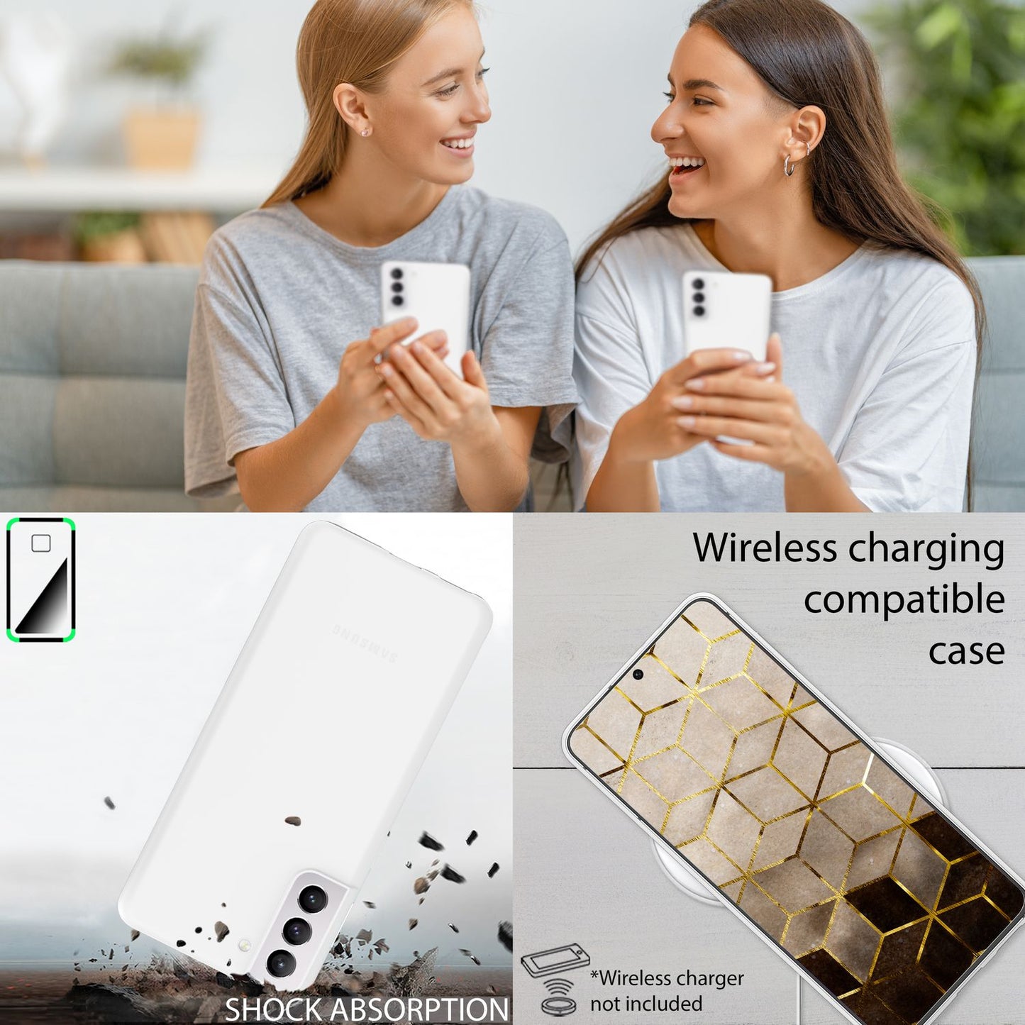 NALIA Ultra Slim Hardcase für Samsung Galaxy S22 Plus – Matt & 0.3mm Dünn – PHANTOM (Dünnes Cover & Kamera-Vollschutz) – Marke aus Berlin