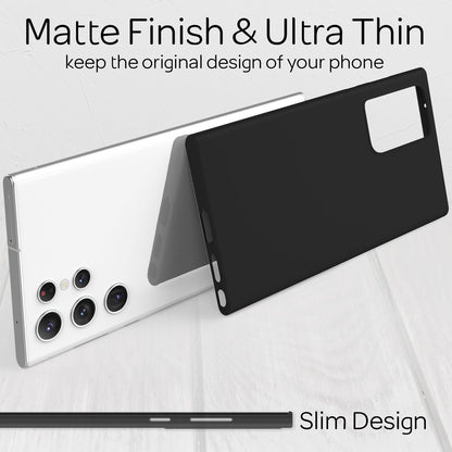 NALIA Ultra Slim Hardcase für Samsung Galaxy S22 Ultra – Matt & 0.3mm Dünn – PHANTOM (Dünnes Cover & Kamera-Vollschutz) – Marke aus Berlin