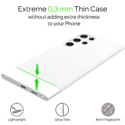 NALIA Ultra Slim Hardcase für Samsung Galaxy S22 Ultra – Matt & 0.3mm Dünn – PHANTOM (Dünnes Cover & Kamera-Vollschutz) – Marke aus Berlin