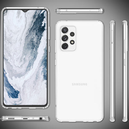 NALIA Transparente Hülle für Samsung Galaxy A13 4G – Harte Rückseite & Silikon Rand – IGNITE (Stoßfeste Handyhülle & Verstärkte Ecken) – Marke aus Berlin