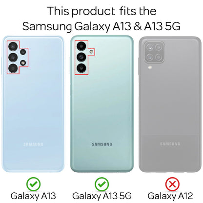 NALIA Handykette für Samsung Galaxy A13 / A13 5G – Transparentes Hybrid-Case & Band – HANGIT (Anti-Gelb Rückseite & Verstellbar) – Marke aus Berlin