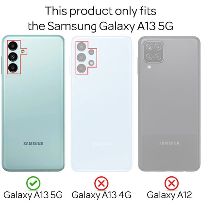 NALIA Transparente Hülle für Samsung Galaxy A13 5G – Harte Rückseite & Silikon Rand – IGNITE (Stoßfeste Handyhülle & Verstärkte Ecken) – Marke aus Berlin