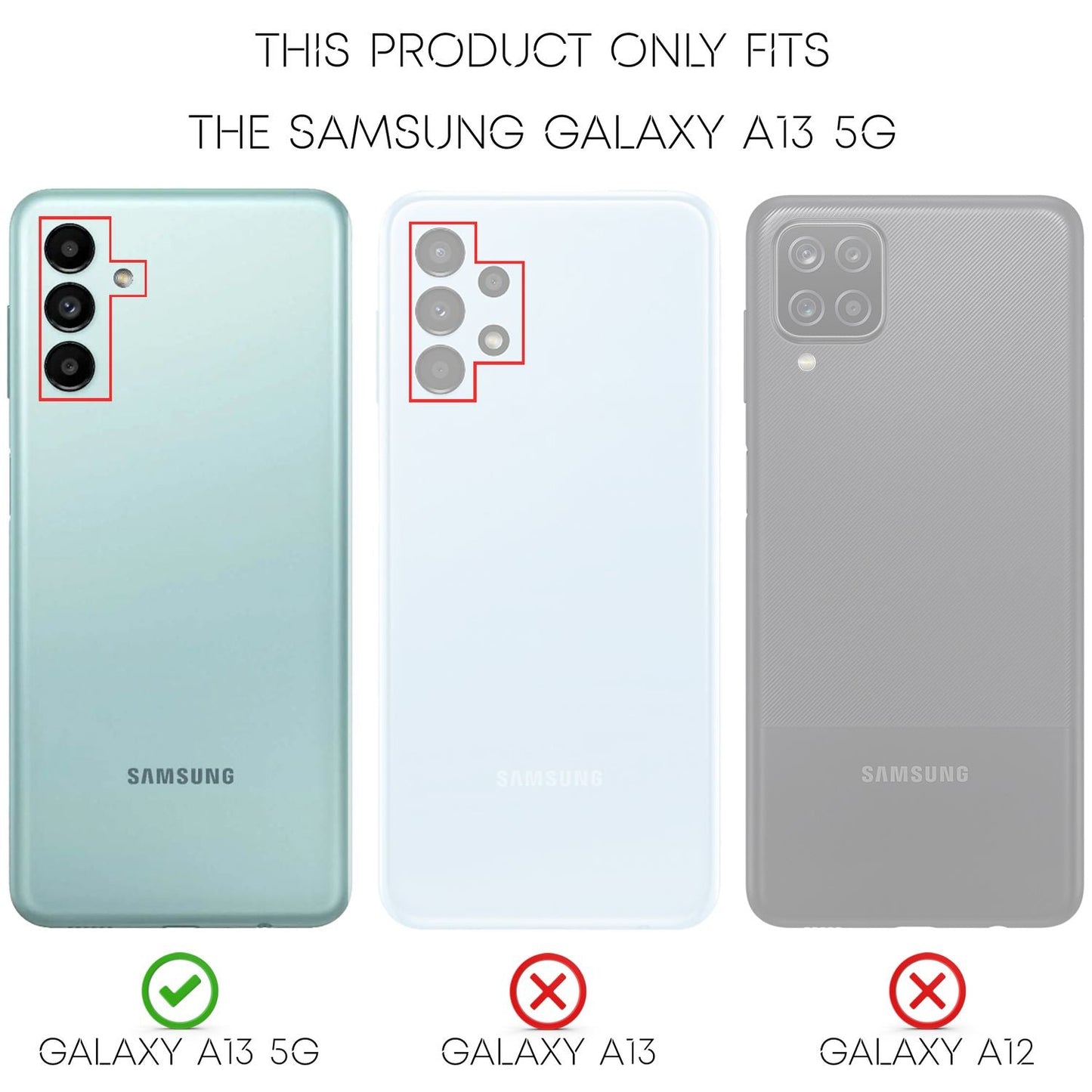 NALIA Leder Look Case kompatibel mit Samsung Galaxy A13 5G Hülle, Schwarze Silikonhülle Anti-Fingerabdruck Rutschfest Robust Stoßfest, Soft Case Dünne Handyhülle Cover Schutzhülle Handy-Tasche