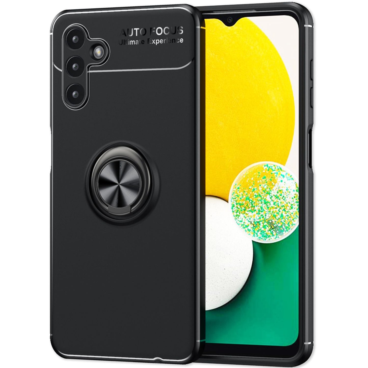 NALIA Ringhülle für Samsung Galaxy A13 5G – Ring-Ständer 360° & für Magnet-Halter – GRIP360 (Mattiertes Silikon Case) – Marke aus Berlin