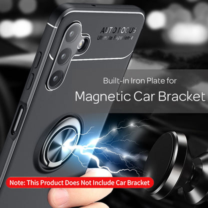 NALIA Ringhülle für Samsung Galaxy A13 5G – Ring-Ständer 360° & für Magnet-Halter – GRIP360 (Mattiertes Silikon Case) – Marke aus Berlin