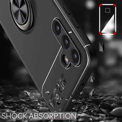 NALIA Ringhülle für Samsung Galaxy A13 5G – Ring-Ständer 360° & für Magnet-Halter – GRIP360 (Mattiertes Silikon Case) – Marke aus Berlin