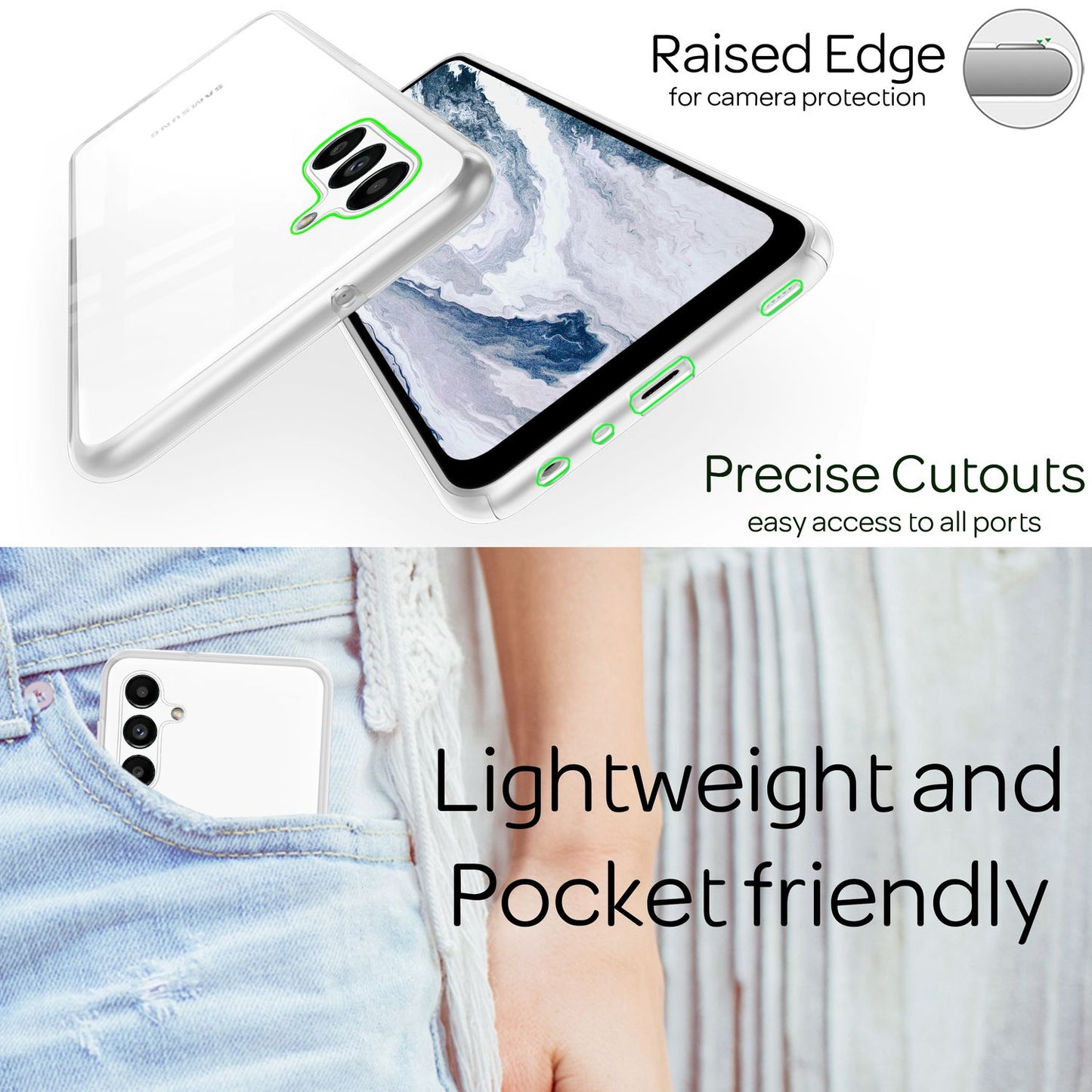 NALIA 360° Hülle für Samsung Galaxy A13 5G – Vorne & Hinten Schutz – 360GUARD (Full-Body Case) – Marke aus Berlin