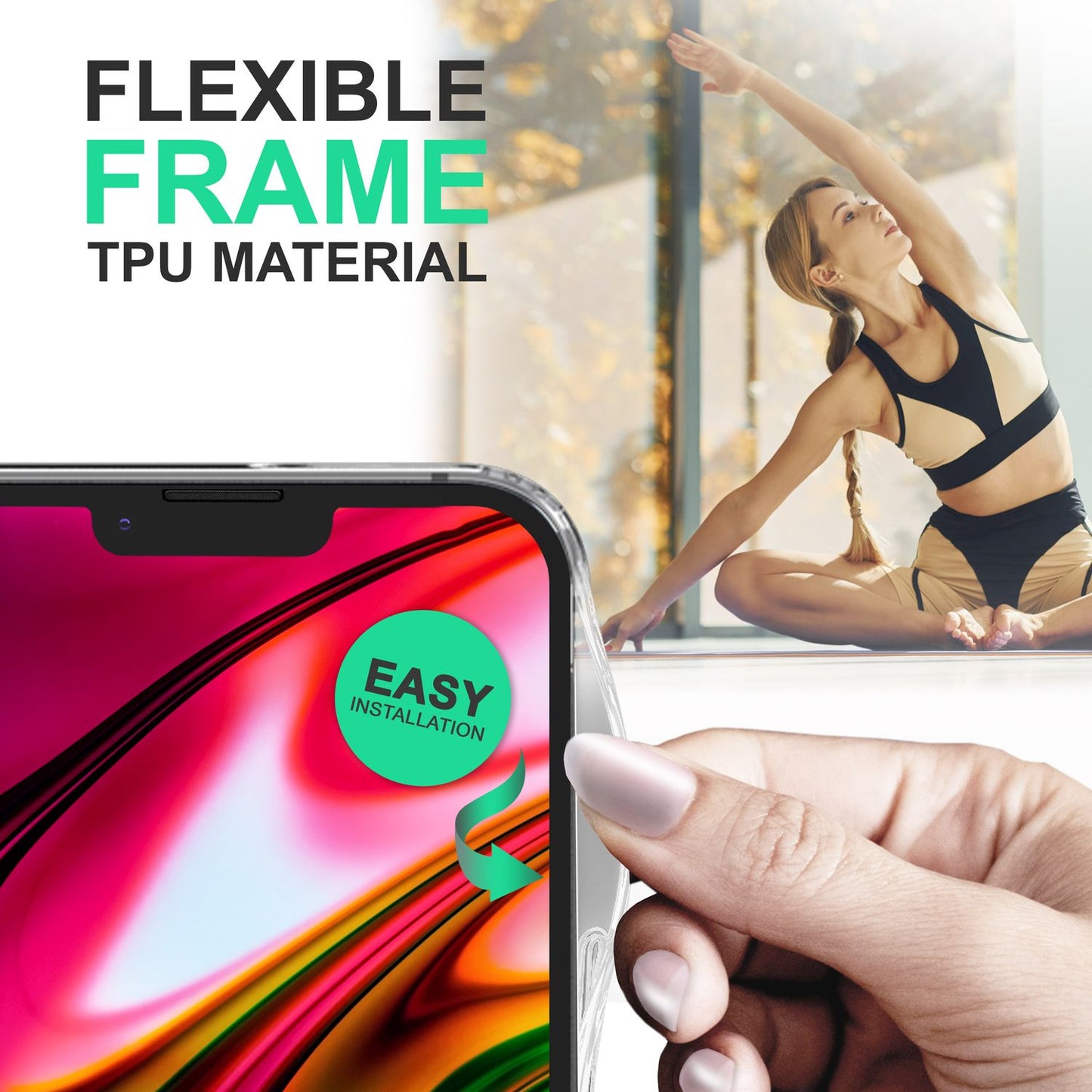 NALIA Transparente Hülle für iPhone 14 – Harte Rückseite & Silikon Rand – IGNITE (Stoßfeste Handyhülle & Verstärkte Ecken) – Marke aus Berlin