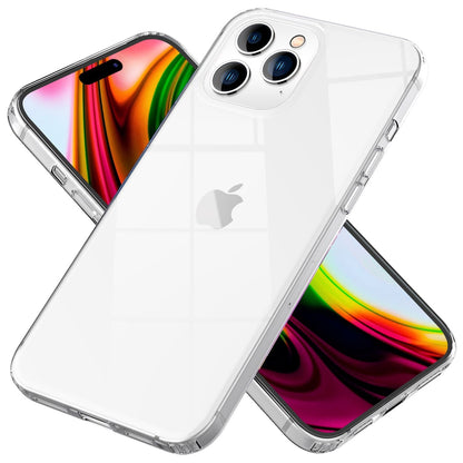 NALIA Transparente Hülle für iPhone 14 Pro Max – Harte Rückseite & Silikon Rand – IGNITE (Stoßfeste Handyhülle & Verstärkte Ecken) – Marke aus Berlin