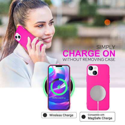NALIA Neon Silikonhülle für iPhone 14 Plus – Soft-Touch & Signal-Neon – NEONSHOCK (Matte Schutzhülle) – Marke aus Berlin