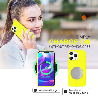 NALIA Neon Silikonhülle für iPhone 14 Pro Max – Soft-Touch & Signal-Neon – NEONSHOCK (Matte Schutzhülle) – Marke aus Berlin