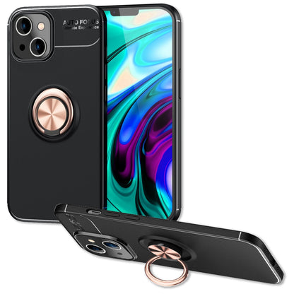 NALIA Ringhülle für iPhone 14 Plus – Ring-Ständer 360° & für Magnet-Halter – GRIP360 (Mattiertes Silikon Case) – Marke aus Berlin