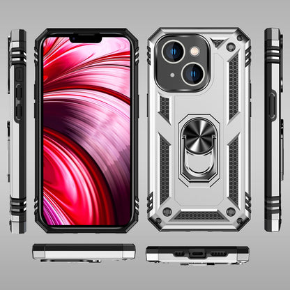 NALIA Panzerhülle für iPhone 14 Plus – Ring-Ständer 360° & Magnet-Halterung Kompatibel – RINGDEFEND (Stoßfestes Outdoor Case) – Marke aus Berlin