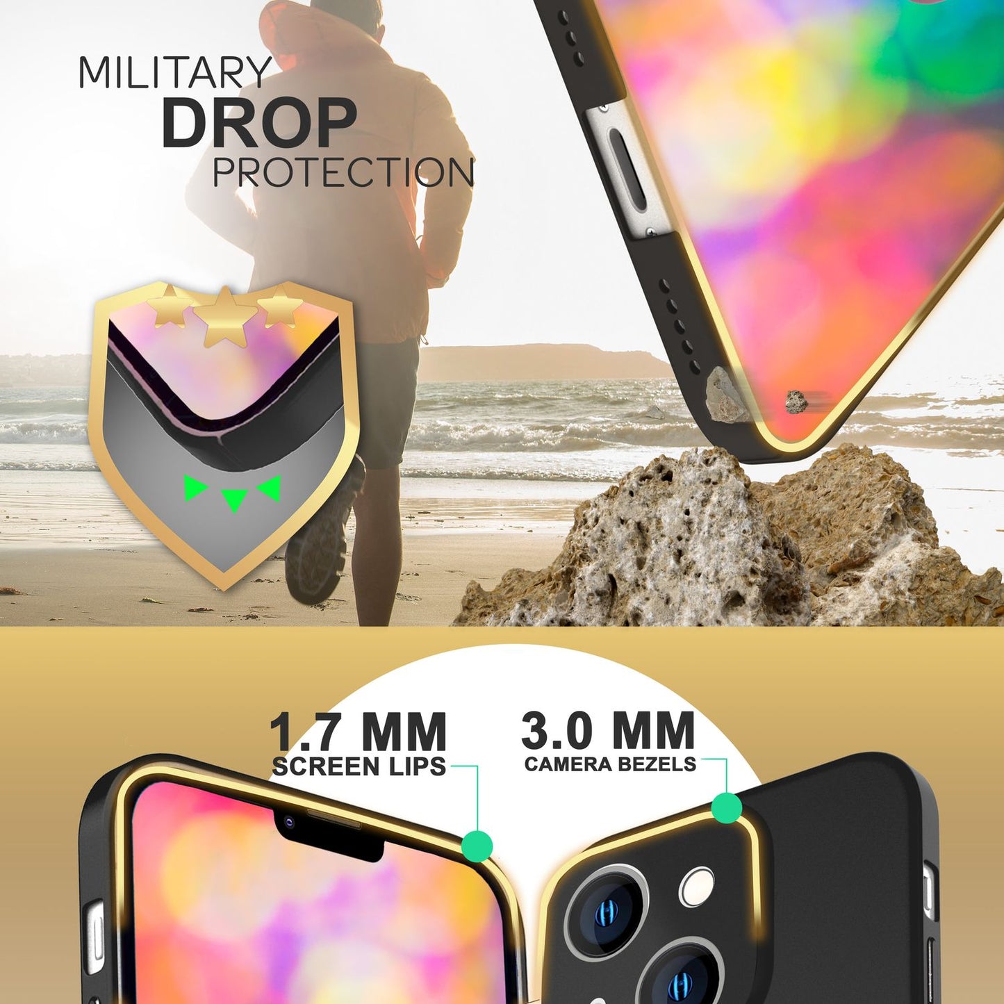 NALIA Ultra Slim Hardcase für iPhone 14 – Anti-Fingerabdruck & 0.5mm Dünn – PUREFIT (Matt & Leicht) – Marke aus Berlin