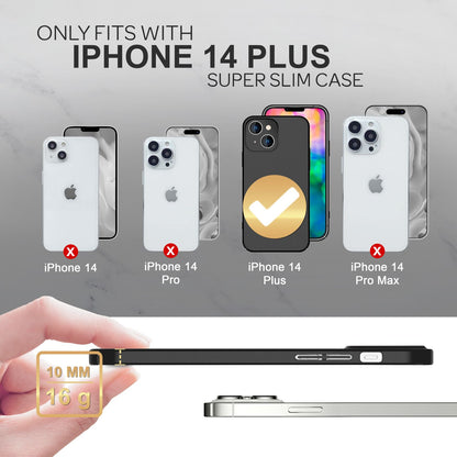 NALIA Ultra Slim Hardcase für iPhone 14 Plus – Anti-Fingerabdruck & 0.5mm Dünn – PUREFIT (Matt & Leicht) – Marke aus Berlin