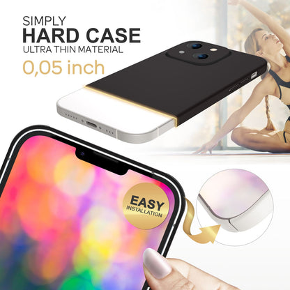 NALIA Ultra Slim Hardcase für iPhone 14 Plus – Anti-Fingerabdruck & 0.5mm Dünn – PUREFIT (Matt & Leicht) – Marke aus Berlin