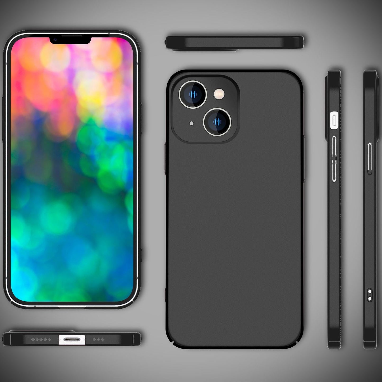 NALIA Ultra Slim Hardcase für iPhone 14 Plus – Anti-Fingerabdruck & 0.5mm Dünn – PUREFIT (Matt & Leicht) – Marke aus Berlin