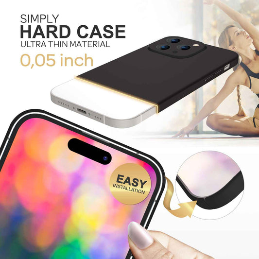 NALIA Ultra Slim Hardcase für iPhone 14 Pro – Anti-Fingerabdruck & 0.5mm Dünn – PUREFIT (Matt & Leicht) – Marke aus Berlin