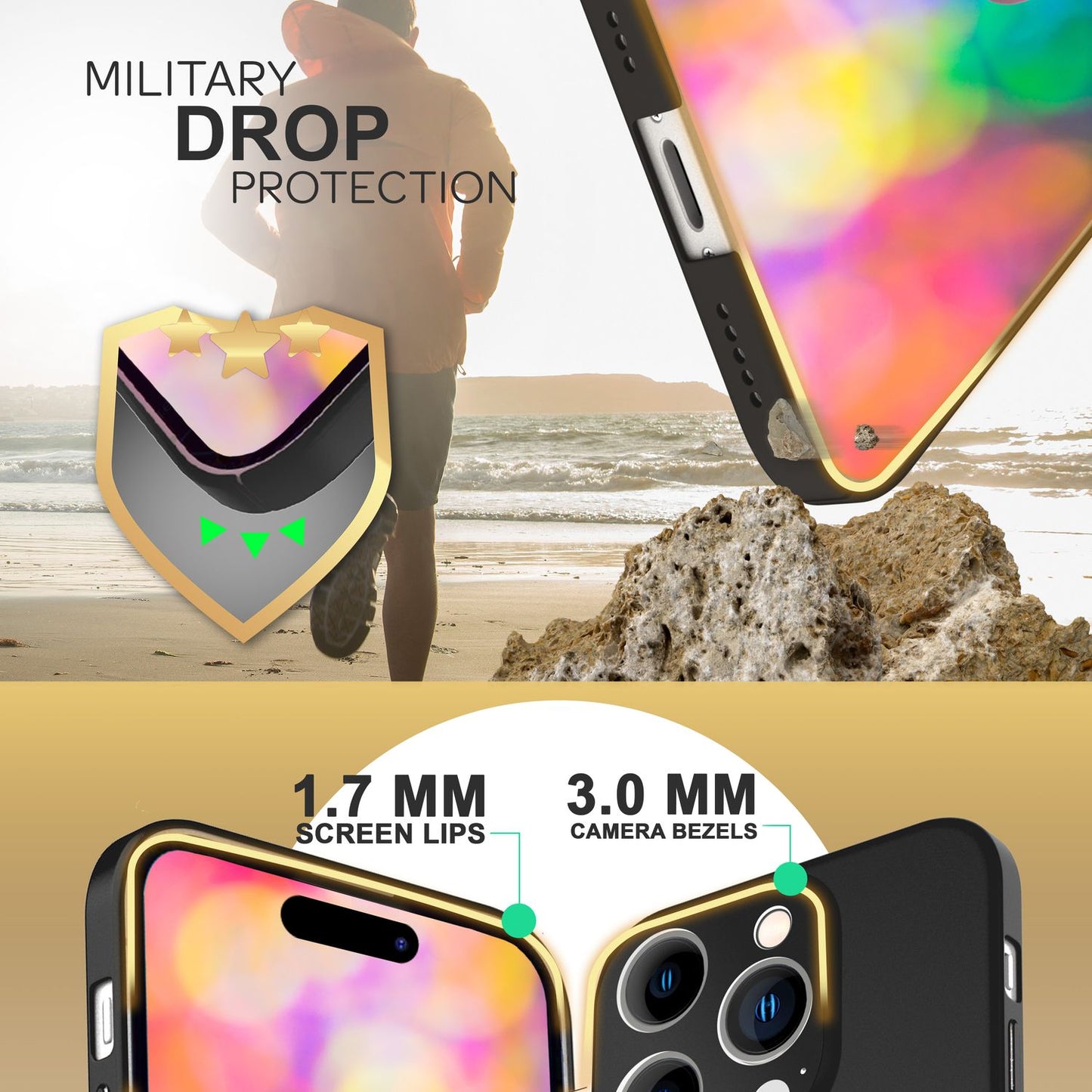 NALIA Ultra Slim Hardcase für iPhone 14 Pro Max – Anti-Fingerabdruck & 0.5mm Dünn – PUREFIT (Matt & Leicht) – Marke aus Berlin