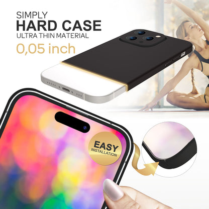 NALIA Ultra Slim Hardcase für iPhone 14 Pro Max – Anti-Fingerabdruck & 0.5mm Dünn – PUREFIT (Matt & Leicht) – Marke aus Berlin