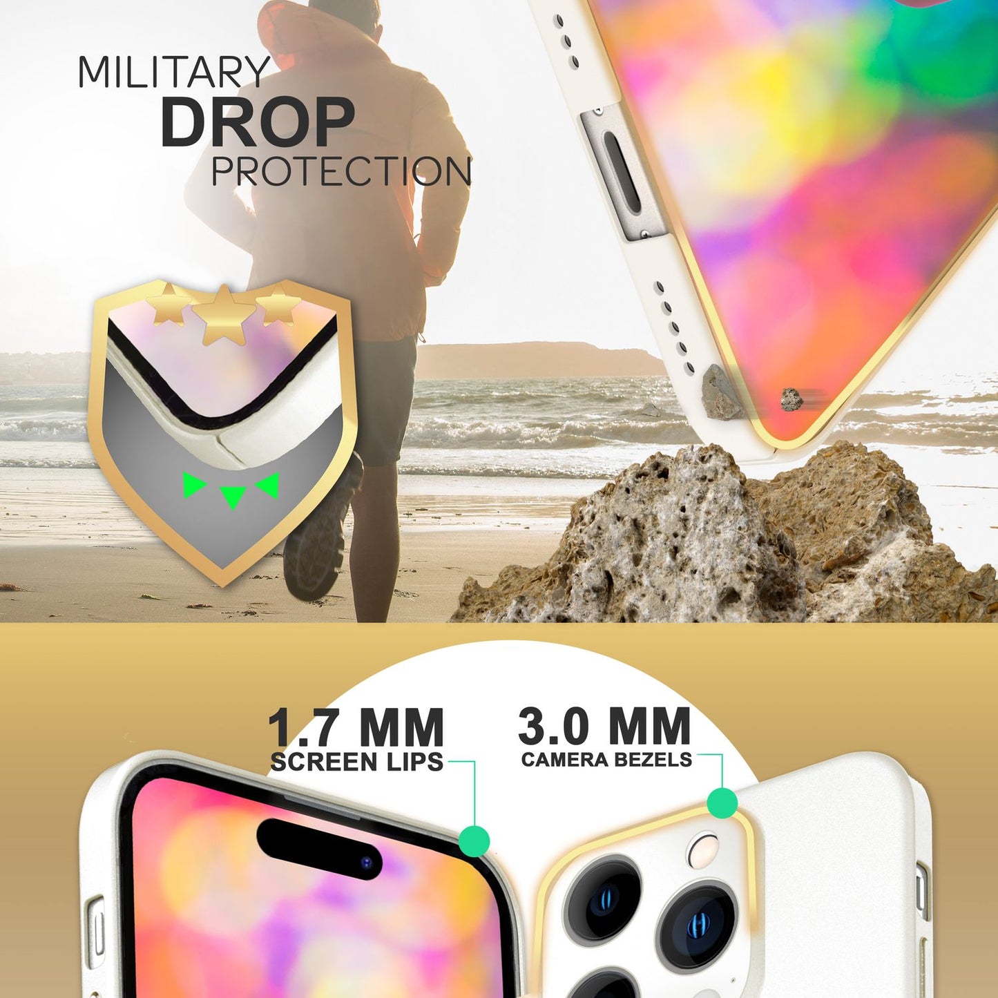 NALIA Ultra Slim Hardcase für iPhone 14 Pro Max – Anti-Fingerabdruck & 0.5mm Dünn – PUREFIT (Matt & Leicht) – Marke aus Berlin