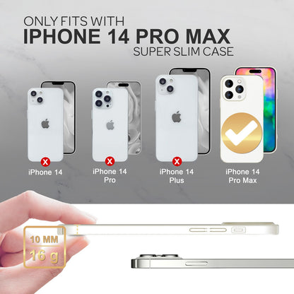 NALIA Ultra Slim Hardcase für iPhone 14 Pro Max – Anti-Fingerabdruck & 0.5mm Dünn – PUREFIT (Matt & Leicht) – Marke aus Berlin
