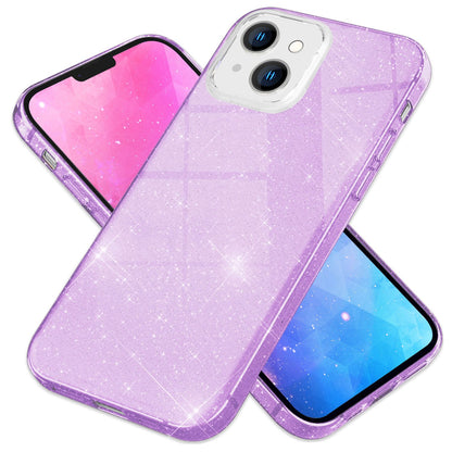 NALIA Glitzerhülle für iPhone 14 – Funkelnder Glitzer-Look & Grip – SHINEPOP (Silikon Case) – Marke aus Berlin