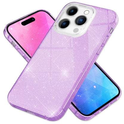 NALIA Glitzerhülle für iPhone 14 Pro – Funkelnder Glitzer-Look & Grip – SHINEPOP (Silikon Case) – Marke aus Berlin