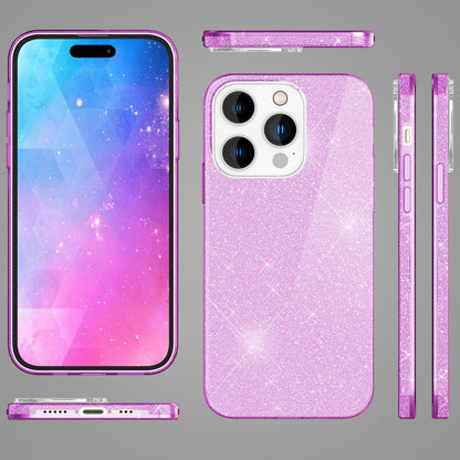 NALIA Glitzerhülle für iPhone 14 Pro – Funkelnder Glitzer-Look & Grip – SHINEPOP (Silikon Case) – Marke aus Berlin