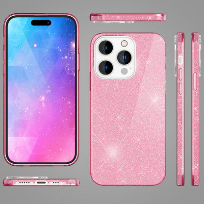 NALIA Glitzerhülle für iPhone 14 Pro Max – Funkelnder Glitzer-Look & Grip – SHINEPOP (Silikon Case) – Marke aus Berlin