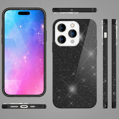 NALIA Glitzerhülle für iPhone 14 Pro Max – Funkelnder Glitzer-Look & Grip – SHINEPOP (Silikon Case) – Marke aus Berlin