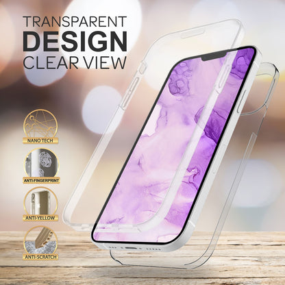 NALIA 360° Hülle für iPhone 14 Plus – Vorne & Hinten Schutz – 360GUARD (Full-Body Case) – Marke aus Berlin