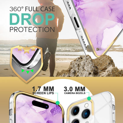 NALIA 360° Hülle für iPhone 14 Pro – Vorne & Hinten Schutz – 360GUARD (Full-Body Case) – Marke aus Berlin