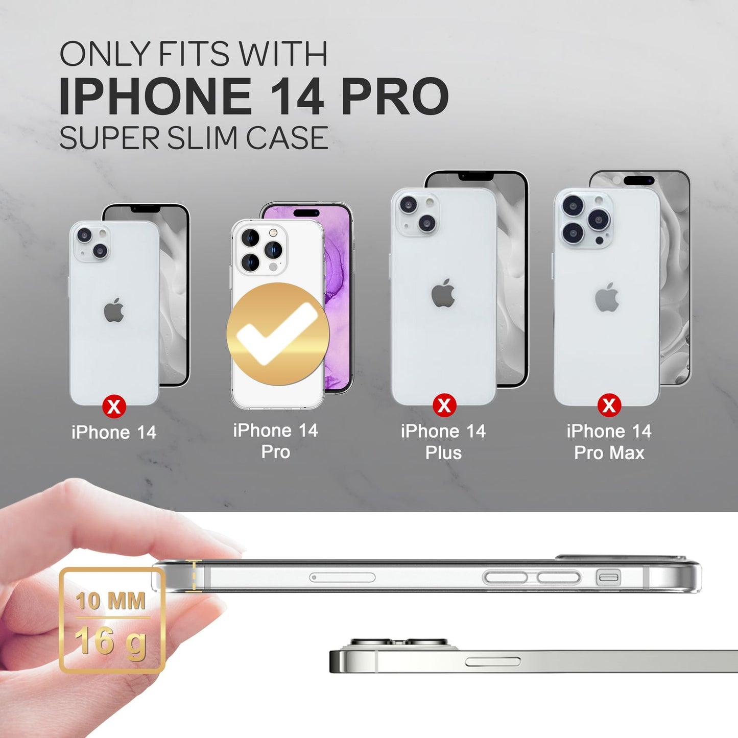 NALIA 360° Hülle für iPhone 14 Pro – Vorne & Hinten Schutz – 360GUARD (Full-Body Case) – Marke aus Berlin