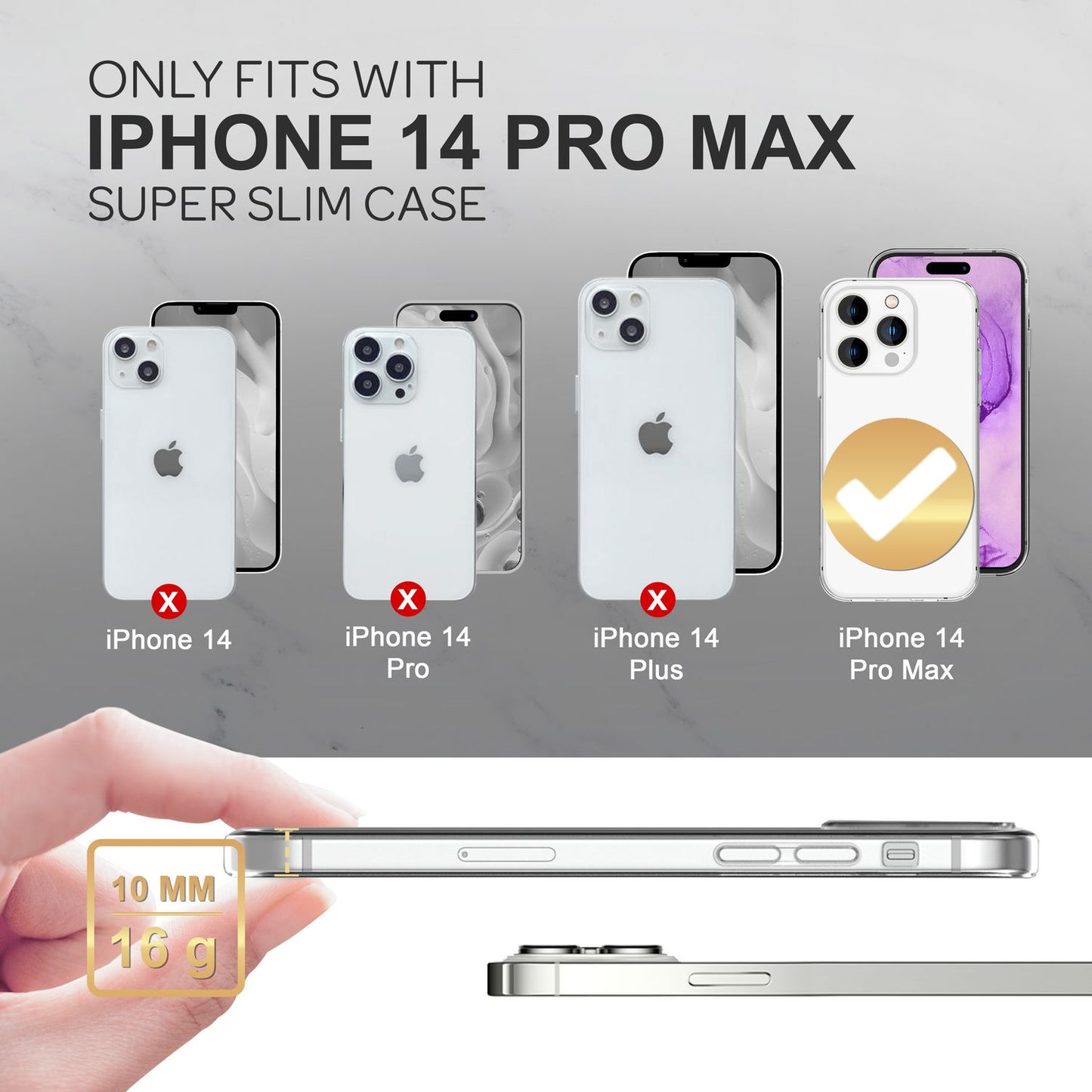 NALIA 360° Hülle für iPhone 14 Pro Max – Vorne & Hinten Schutz – 360GUARD (Full-Body Case) – Marke aus Berlin