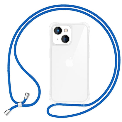 NALIA Handykette für iPhone 14 – Transparentes Hybrid-Case & Band – HANGIT PRO (Anti-Gelb Rückseite & Verstellbar) – Marke aus Berlin