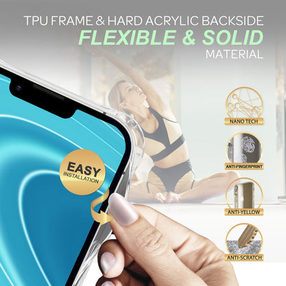 NALIA Handykette für iPhone 14 – Transparentes Hybrid-Case & Band – HANGIT PRO (Anti-Gelb Rückseite & Verstellbar) – Marke aus Berlin
