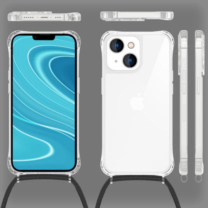 NALIA Handykette für iPhone 14 – Transparentes Hybrid-Case & Band – HANGIT PRO (Anti-Gelb Rückseite & Verstellbar) – Marke aus Berlin