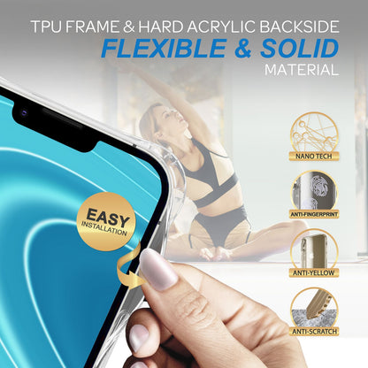 NALIA Handykette für iPhone 14 Plus – Transparentes Hybrid-Case & Band – HANGIT PRO (Anti-Gelb Rückseite & Verstellbar) – Marke aus Berlin
