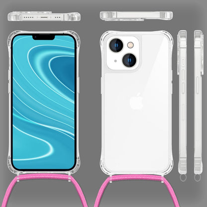 NALIA Handykette für iPhone 14 Plus – Transparentes Hybrid-Case & Band – HANGIT PRO (Anti-Gelb Rückseite & Verstellbar) – Marke aus Berlin