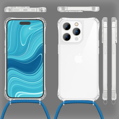 NALIA Handykette für iPhone 14 Pro – Transparentes Hybrid-Case & Band – HANGIT PRO (Anti-Gelb Rückseite & Verstellbar) – Marke aus Berlin