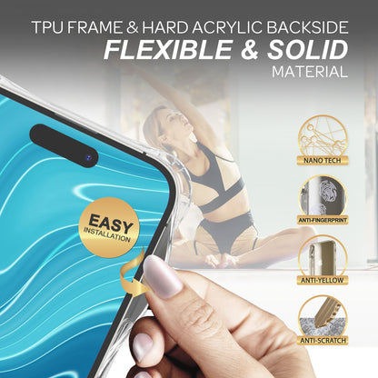 NALIA Handykette für iPhone 14 Pro – Transparentes Hybrid-Case & Band – HANGIT PRO (Anti-Gelb Rückseite & Verstellbar) – Marke aus Berlin
