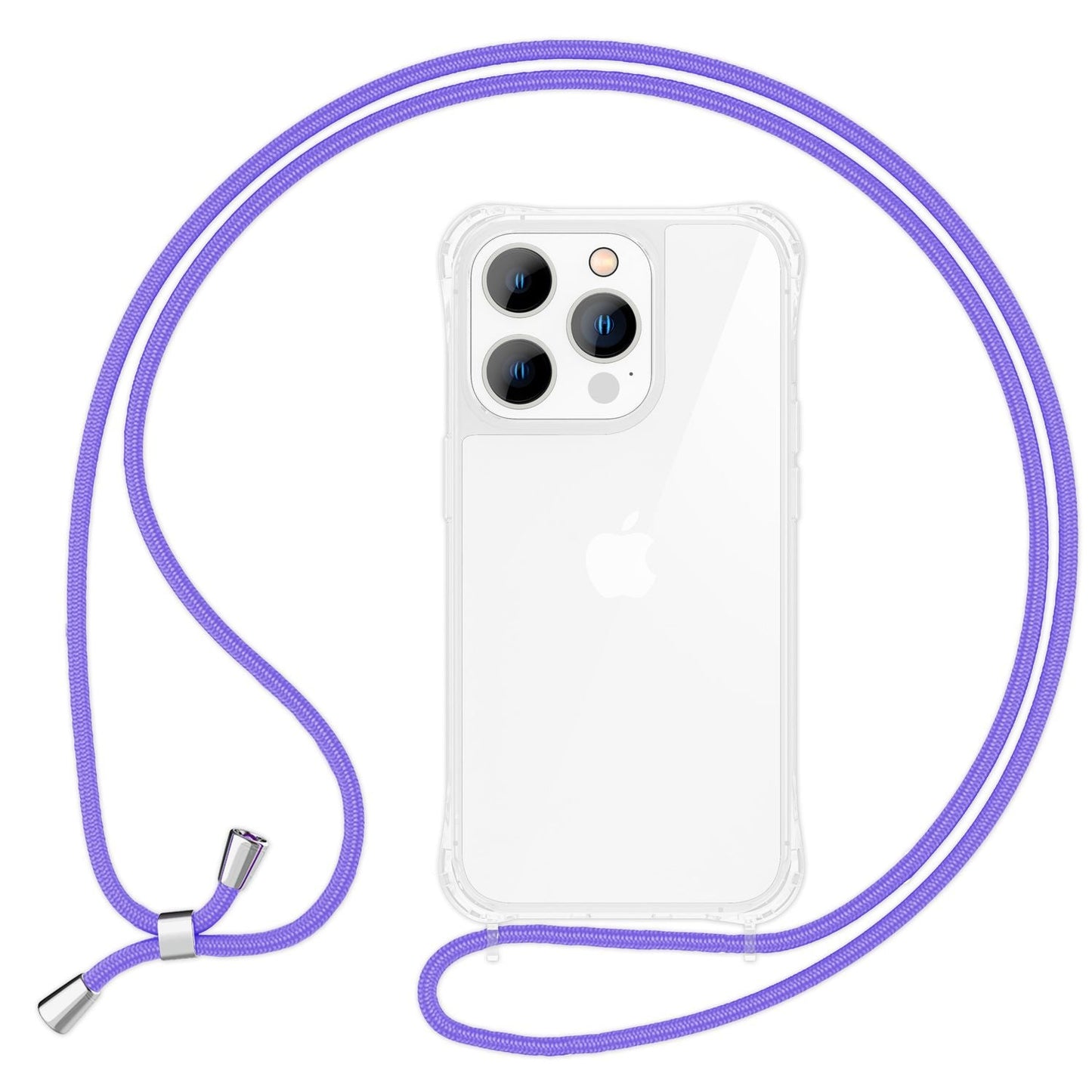 NALIA Handykette für iPhone 14 Pro – Transparentes Hybrid-Case & Band – HANGIT PRO (Anti-Gelb Rückseite & Verstellbar) – Marke aus Berlin