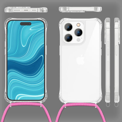 NALIA Handykette für iPhone 14 Pro – Transparentes Hybrid-Case & Band – HANGIT PRO (Anti-Gelb Rückseite & Verstellbar) – Marke aus Berlin