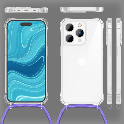 NALIA Handykette für iPhone 14 Pro Max – Transparentes Hybrid-Case & Band – HANGIT PRO (Anti-Gelb Rückseite & Verstellbar) – Marke aus Berlin