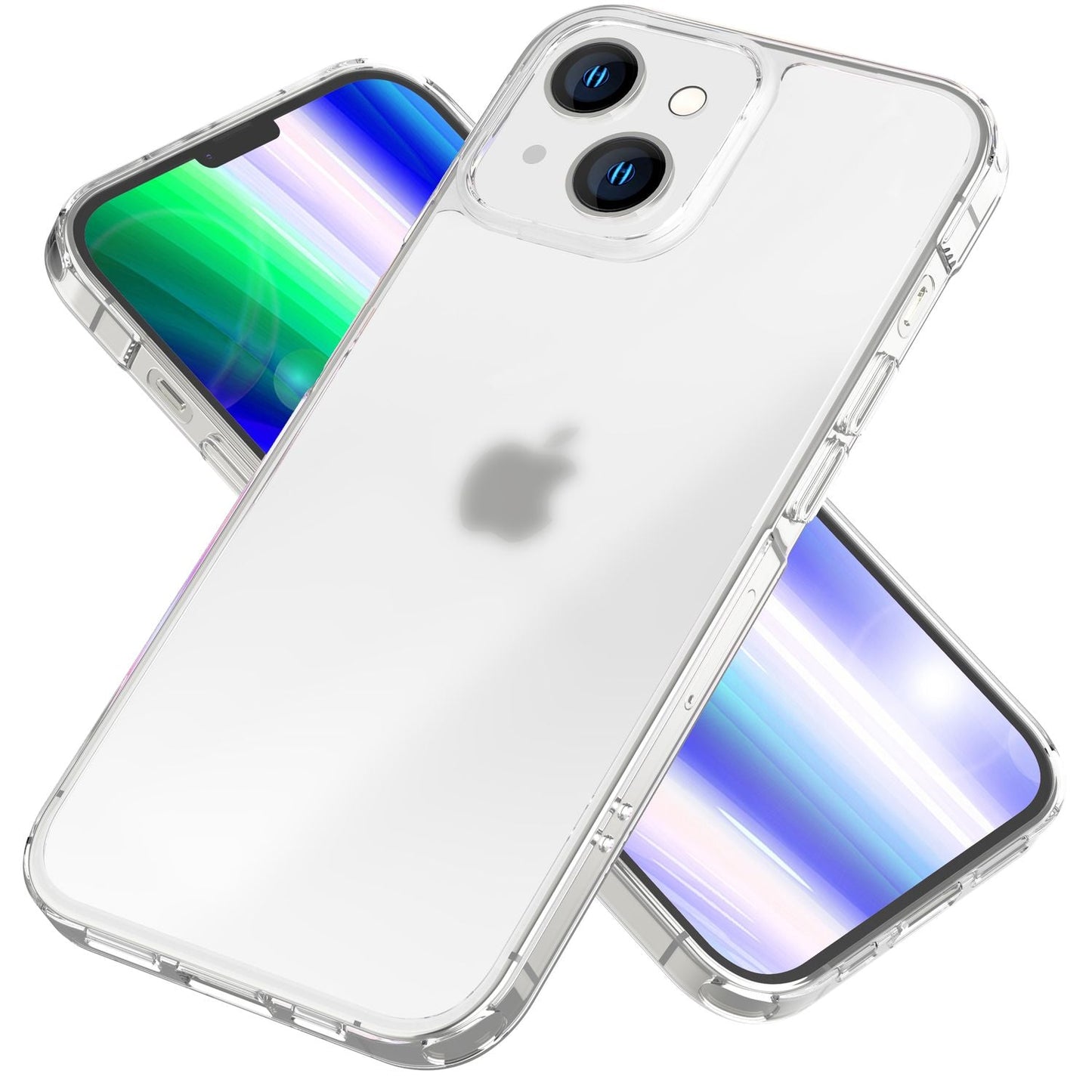NALIA Matt-Transparentes Case für iPhone 14 – Milchglas-Optik & Anti-Fingerprint – NYTE (Stoßfest, Harte Rückseite & Silikon Bumper) – Marke aus Berlin